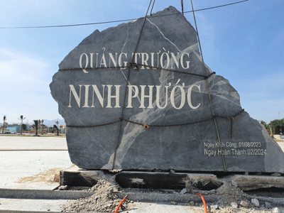 THI CÔNG ỐP ĐÁ QUẢNG TRƯỜNG NINH PHƯỚC